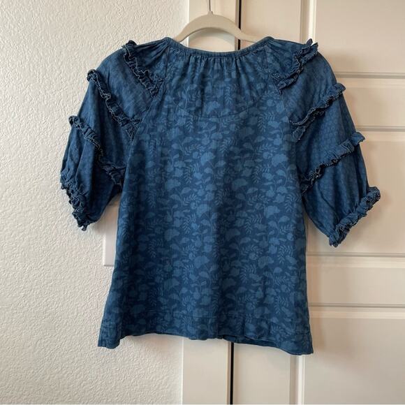 Faherty Bodhi Ruffle Top - Picture 5 of 8